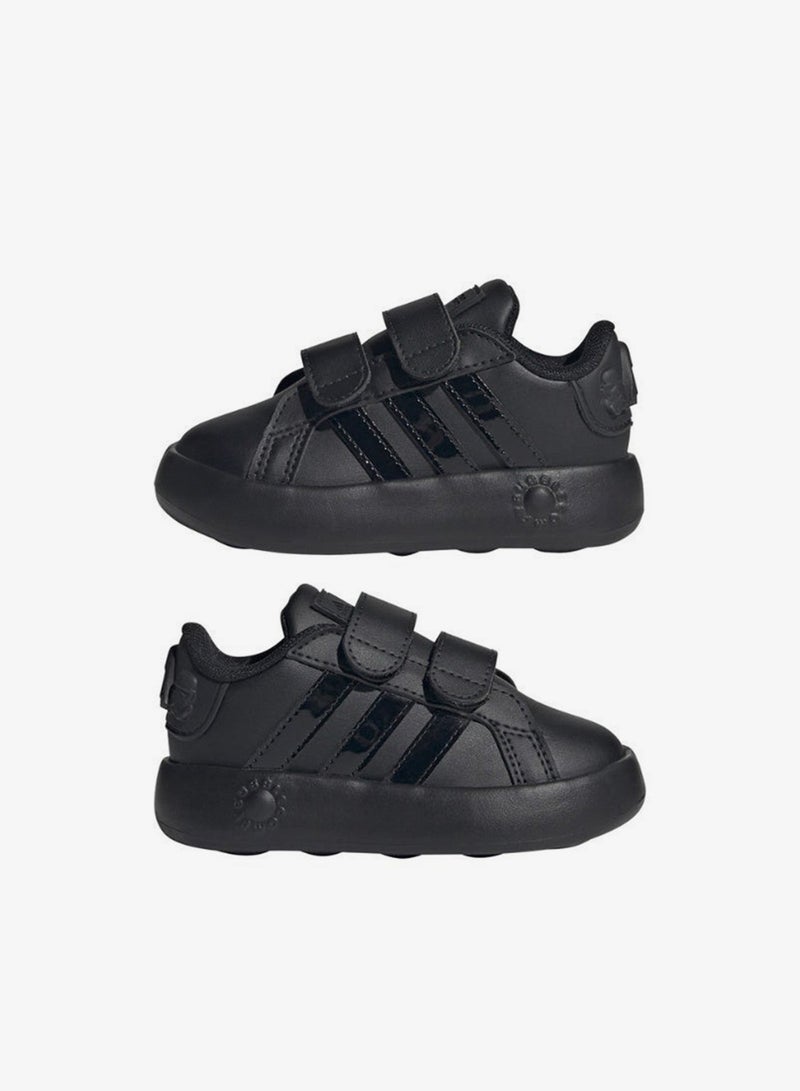 اديداس أحذية رياضية للأطفال ستار وورز جراند كورت سي إف آي يو سوداء - Image 4