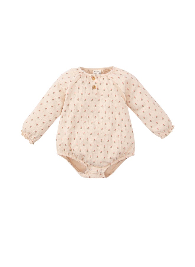 DeFacto - Babygirl New Born Regular Fit Button Neck Knitted Long Sleeve Snap Body - Image 1