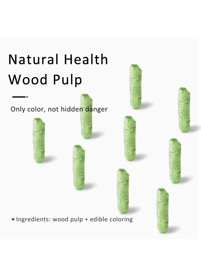 Neostyle Hamster Paper Pellet Bedding, Odor and Water Absorbent，Dust Free Small Pet Bedding1kg (Green)  - Image 3