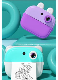 besrey  Kids Camera Instant Print Photo, Children Digital Video Camcorder Camera, Instant Camera for Kids Toddler Camera Kid Portable Toy, Birthday Festival Gift for Girls Boys 3-12 Year Old Blue  - Image 4