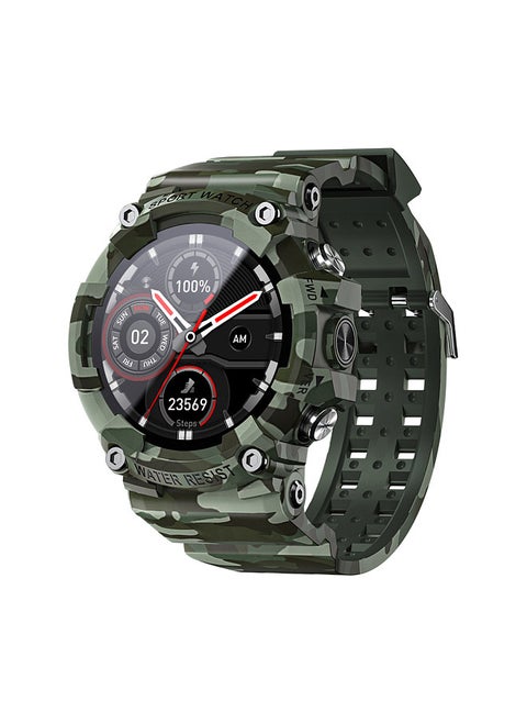 ATTACK 3 Smart Sports Watch, 1.28'' TFT Full-touch Screen, BT Call, ECG Monitoring Multiple Sports Mode, Music Control/Remote Camera, Compatible with Android iOS