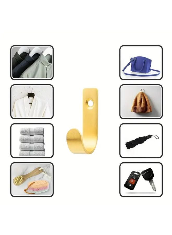 1 Pcs Metal Wall Hook For Towel Clothes Bag Key Space Saving Durable - Image 1