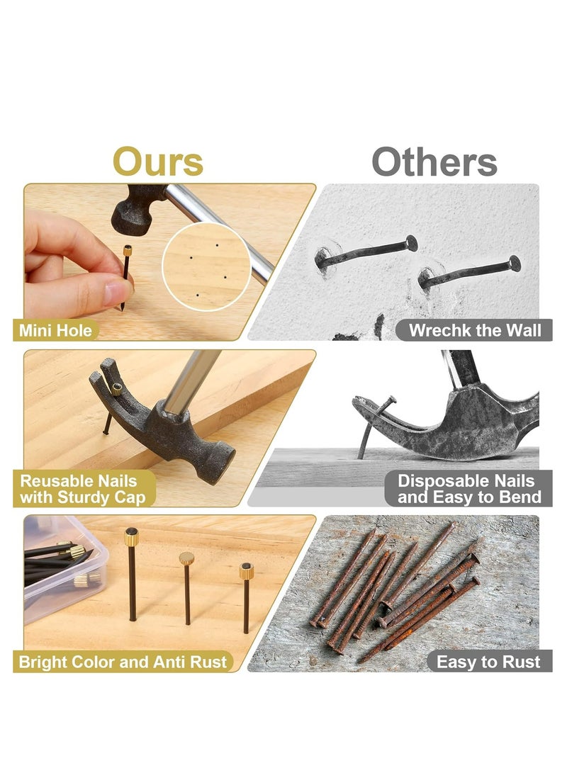 أوزيغالور 90-قطعة مجموعة لتعليق الصور - مسامير الحبال للفن الثقيل على الجدار - Image 3