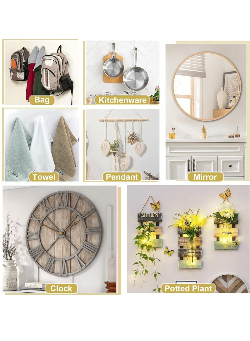 أوزيغالور 90-قطعة مجموعة لتعليق الصور - مسامير الحبال للفن الثقيل على الجدار - Image 5