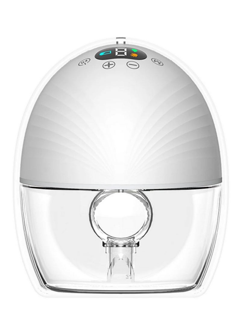 Wearable Hands Free Electric Breast Pump for Breastfeeding 3 Modes 9 Suction Levels LED Screen Low Noise Comfortable Rechargeable Silent Pumping QY-105 - Image 1