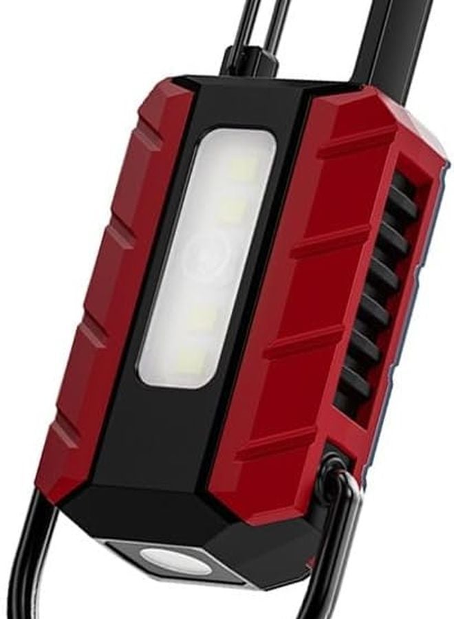 USB Rechargeable Mini Keychain Flashlight Portable Work Light For Night Inspection - Image 1