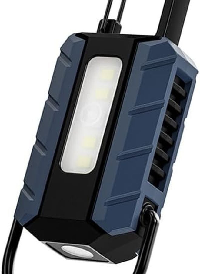 USB Rechargeable Mini Keychain Flashlight Portable Work Light For Night Inspection - Image 5