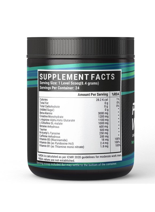 Inlife INLIFE Pre-Workout Supplement 200mg Caffeine,1000mg Citrulline,1100mg Arginine AAKG,3000mg B-Alanine,Creatine,Taurine, Betaine Anhydrous Pre Workout Formula Men & Women 200g, 24 Servings (Watermelon)  - Image 5