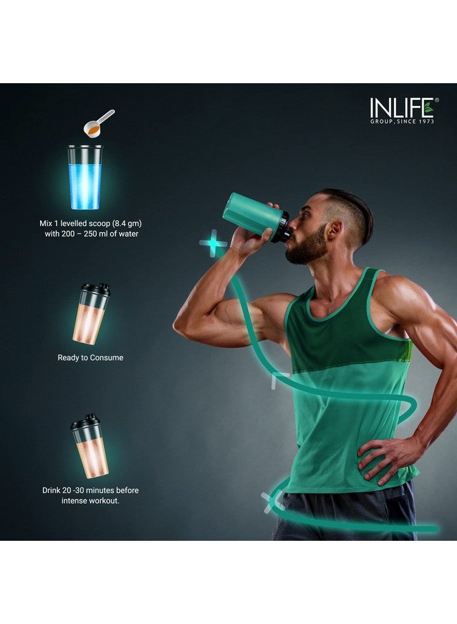 Inlife INLIFE Pre-Workout Supplement 200mg Caffeine,1000mg Citrulline,1100mg Arginine AAKG,3000mg B-Alanine,Creatine,Taurine, Betaine Anhydrous Pre Workout Formula Men & Women 200g, 24 Servings (Watermelon)  - Image 3