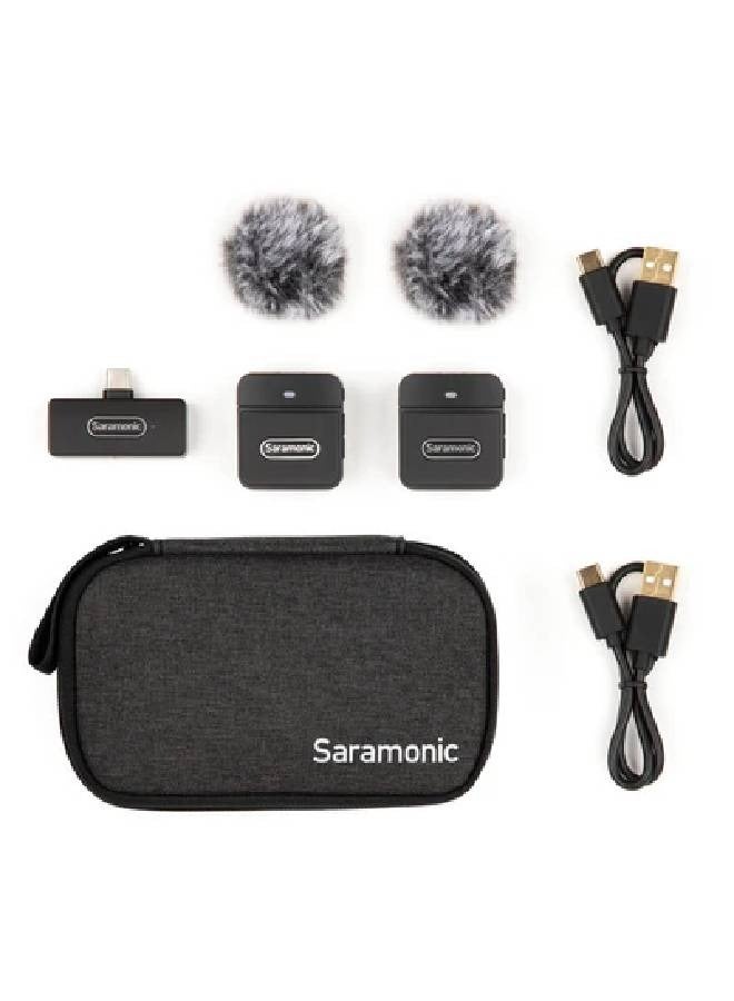 Saramonic Saramonic Blink 100 B6 2-Person Clip-On Wireless Mic for iPhone 15, Android Devices  - Image 1