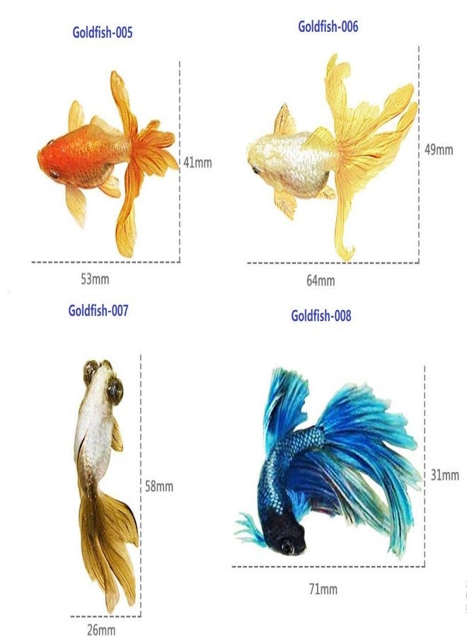 Cafurty 10 Sheets 3D Resin Koi Fish Painting Sticker Goldfish Stickers with 3D Effect Koi Pond Clear Film Filling Material for Resin Art (9 Kinds) - Image 3