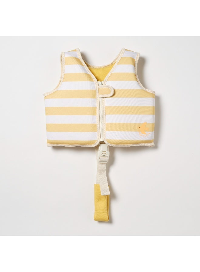 SUNNY LIFE Kids Swim Vest 2–3 – Sid the Seagull Mustard Stripe | Toddler Swim Safety Vest for Age 2–3 | Adjustable, Lightweight & Fun Design - Image 5