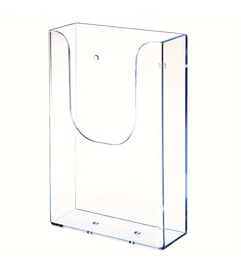 6 قطع حامل شفاف من نوع A6، حامل مستندات مثبت على الحائط لتخزين الملفات والمجلات - Image 2