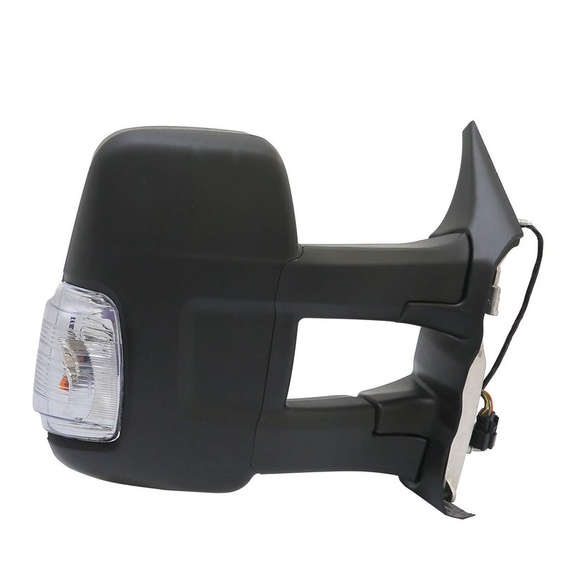 Passenger Right Side Mirror Replacement Long Arm Power Mirror and Heated With Indicator Fit Ford Transit 150 250 350 from 2015Onward