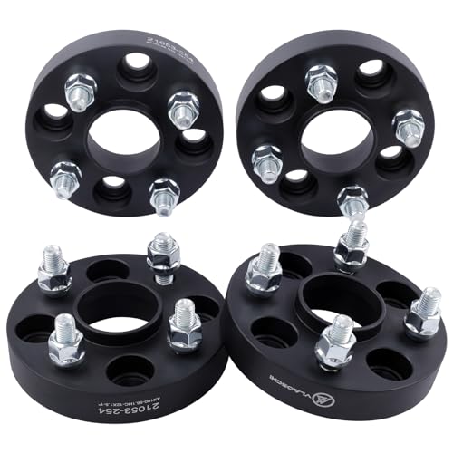 VLAOSCHI Black Forged 4x100 Hubcentric Wheel Spacers 15mm with 12x1.5 Studs 56.1mm Hub Bore Compatible with Honda EF EG EK EJ EP 4 Lug for 1979-2005 Civic | 1982-1989 Accord |2001-2020 Fit - Pack of 4 - Image 1