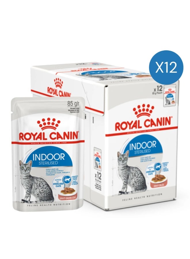 رويال كانين طعام رطب للقطط المنزلية بنكهة المرق - 12 × 85 غرام - Image 1