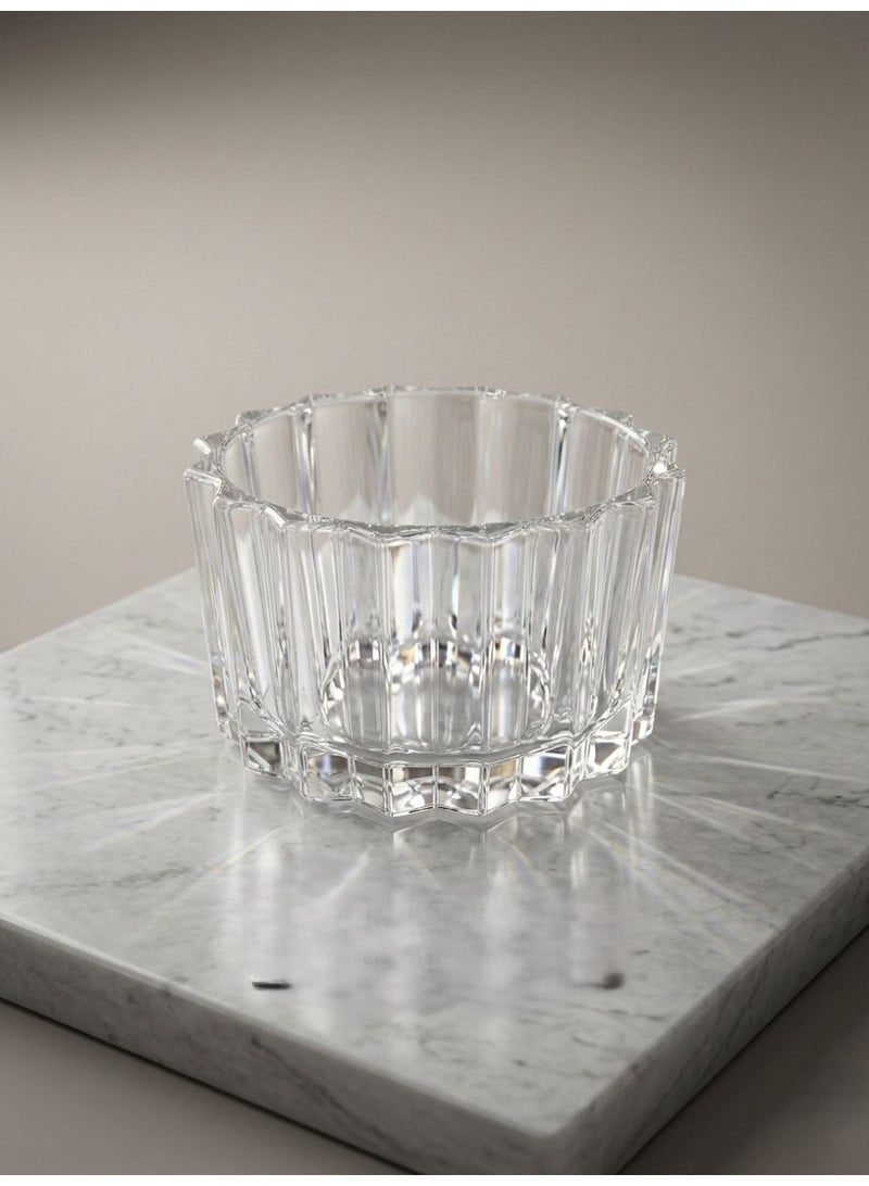 4-piece set of high-quality glass serving bowls and nut containers, patterned - Image 3