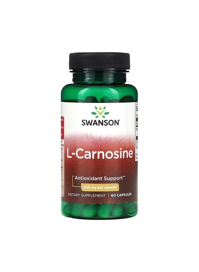 L-Carnosine , 500 mg, 60 Capsules