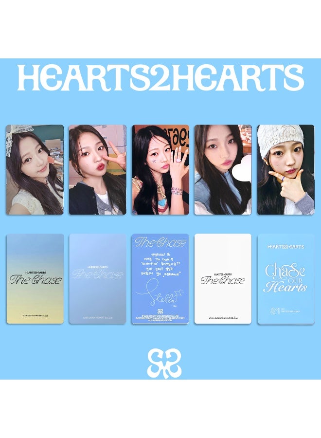 NIBEMINENT 5 Pcs Kpop Hearts2Hearts - Stella The Chase Lomo Cards Card For Fans Collection Gifts - Image 1
