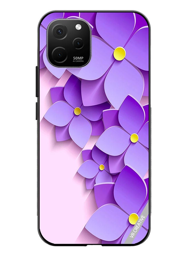 VR CREATIVE Protective Case Cover For Huawei Nova Y61 Flower Design Multicolour - Image 1