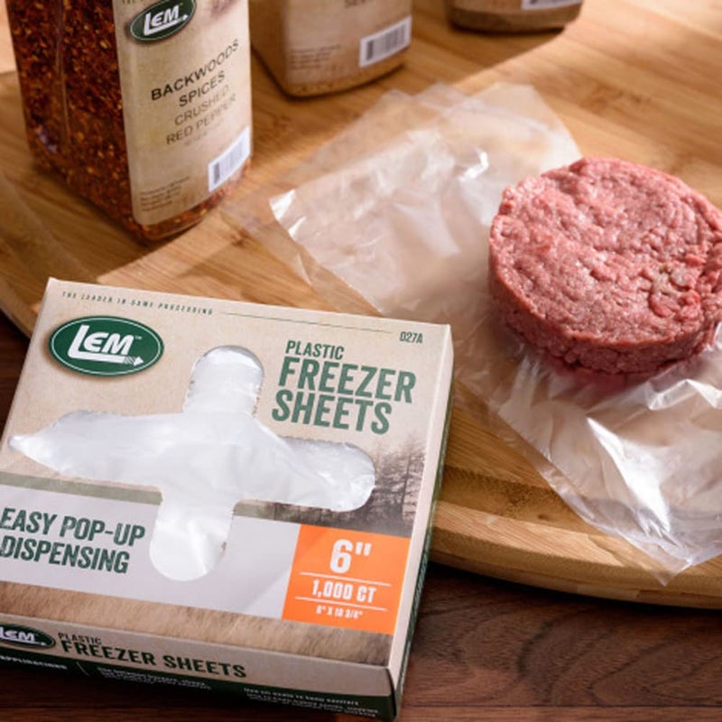 LEM Products 6 Freezer Sheets NonStick NonPorous Polyethylene 1000 Count Box - Image 2
