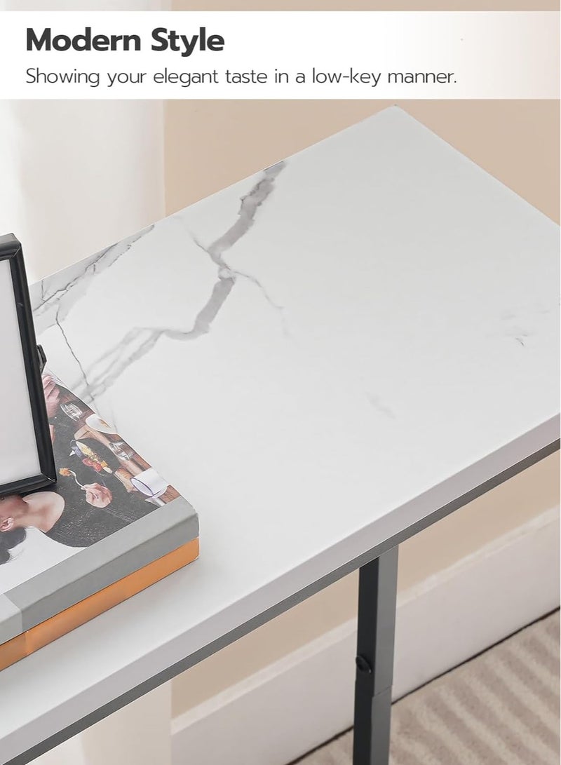 آن فش طاولة كونسول 100*30*80 سم من الرخام الصناعي للمدخل، طاولة قهوة أريكة منزلية حديثة، طاولة مدخل رخامية، طاولة عرض للبار والمطبخ، للمدخل وغرفة المعيشة وغرفة النوم - Image 5