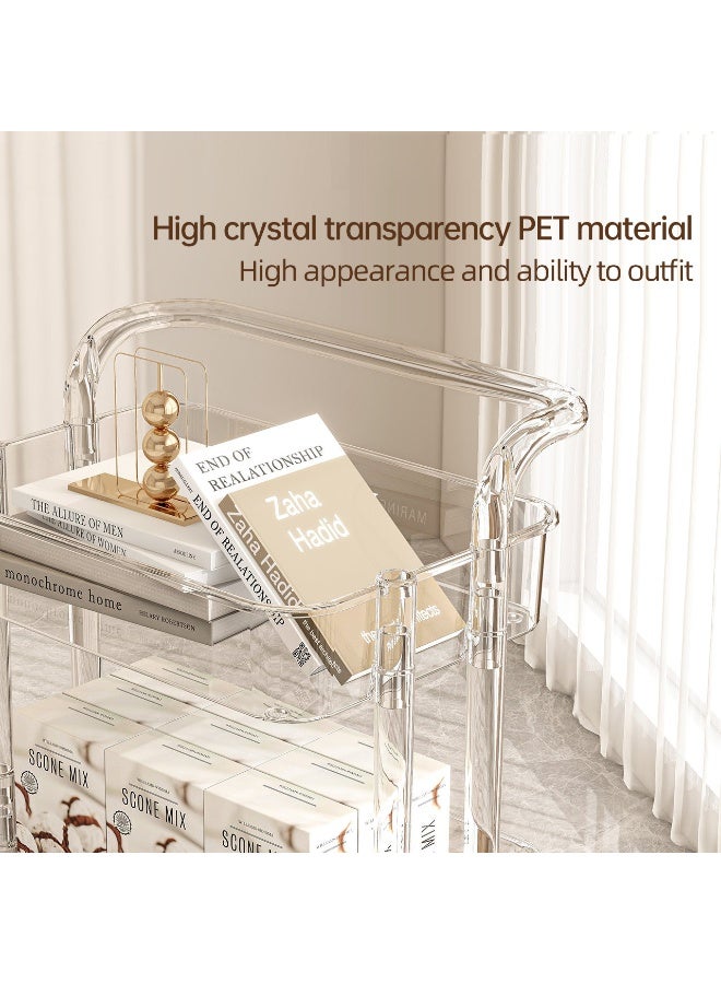 تشويس 3 ارفف بزاوية للتنظيم مع العجلات لسهولة التنقل - Image 3