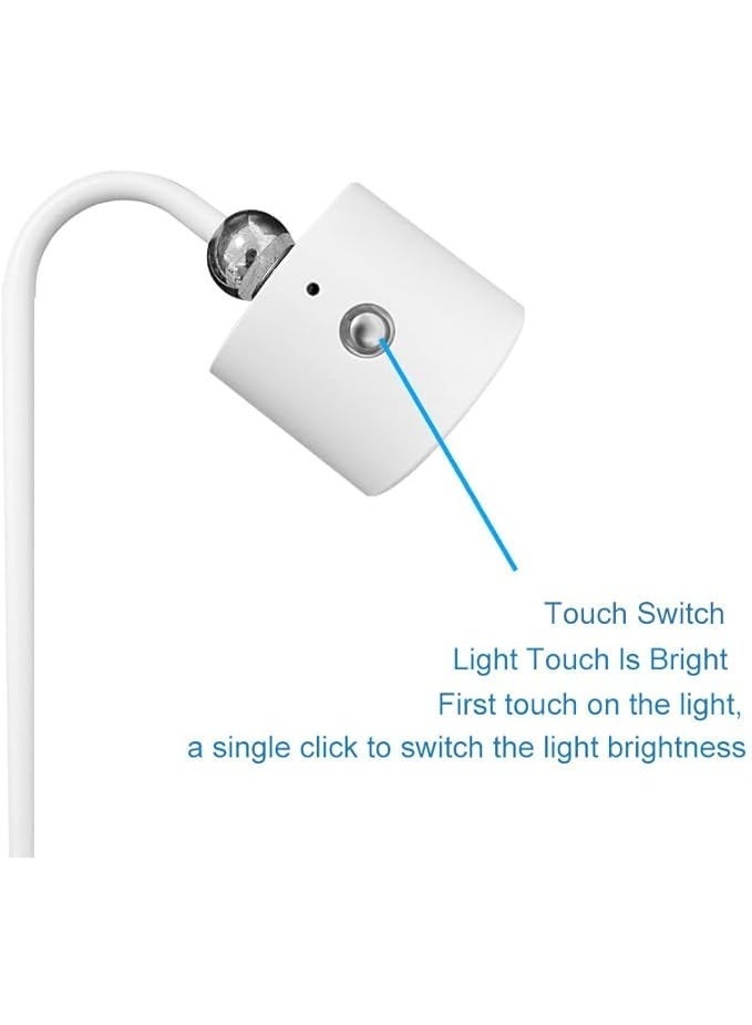 مصباح المكتب اللاسلكي للمكتب المنزلي ، 4 في 1 متعدد الوظائف قابل للشحن لمس 3 لون درجة حرارة مصباح النوم مع المشبك ، ضوء المكتب الليلي المغناطيسي المحمول بجانب السرير في الهواء الطلق ، ديكور غرفة النوم - Image 4