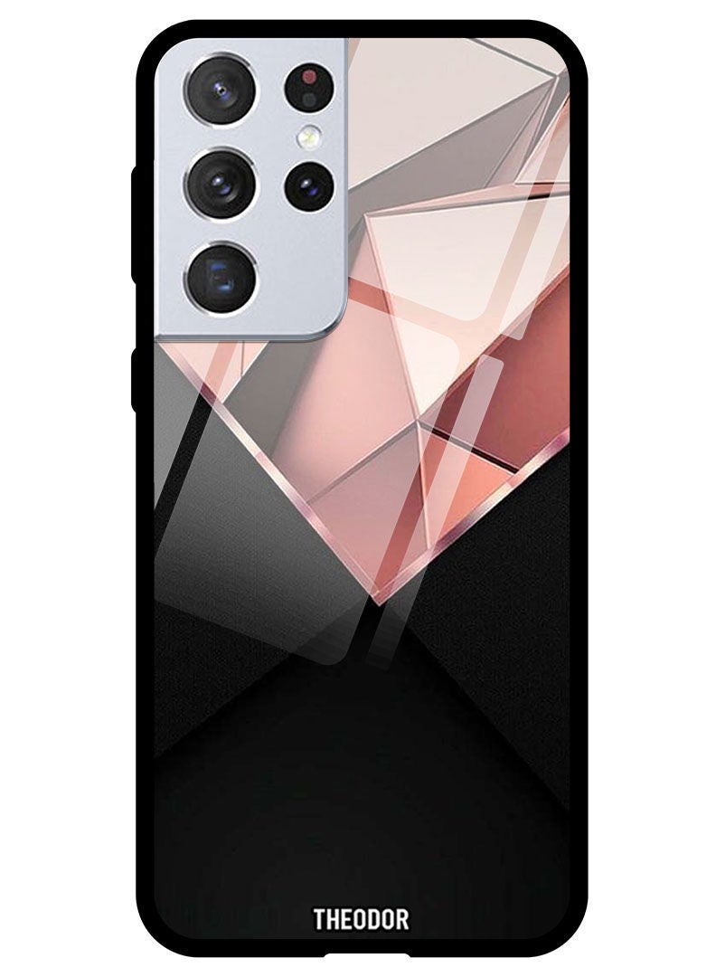 Theodor Protective Tempered Glass Case Cover Samsung Galaxy S21 ULTRA pink diamond (1) - Image 1