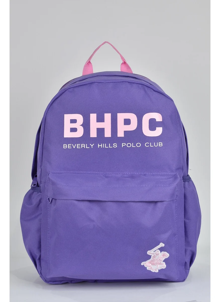 BEVERLY HILLS POLO CLUB Unisex Multi-Eye Daily Travel School Backpack Lilac 04154