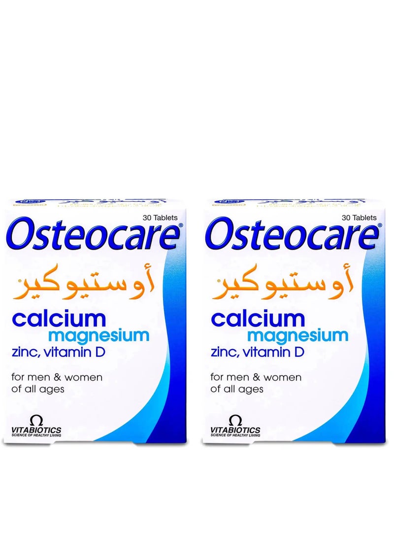 Osteocare - Pack Of 2  Calcium And Magnesium Strong Bones 60 Tablets - Image 1