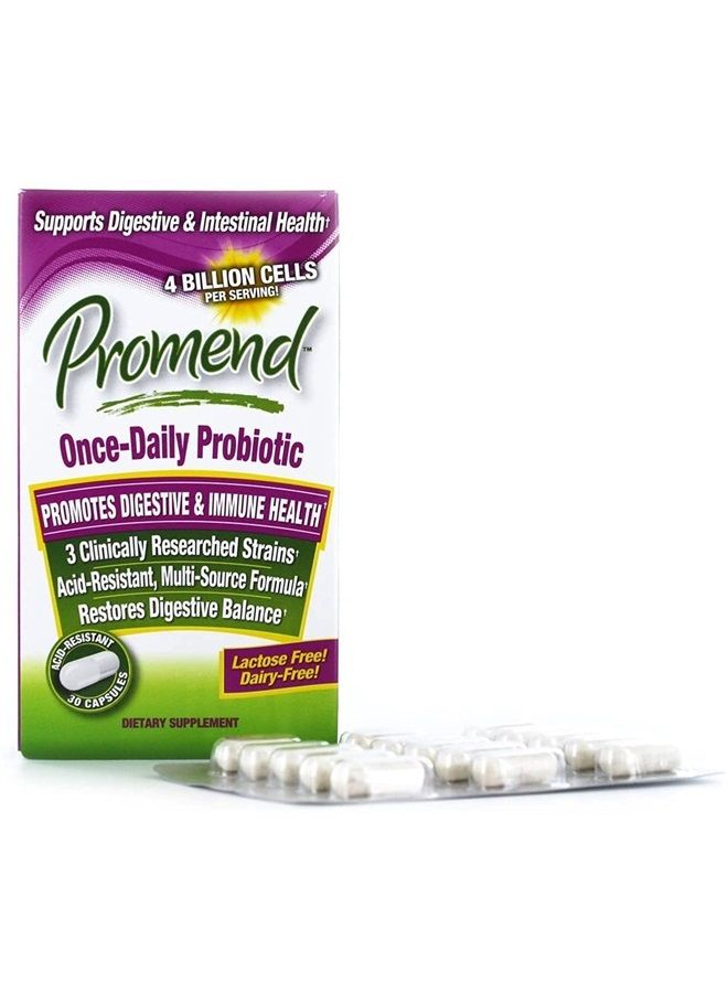Promend Once-Daily Probiotic Dietary Supplement Capsules 30 ea (Pack of 3) - Image 2