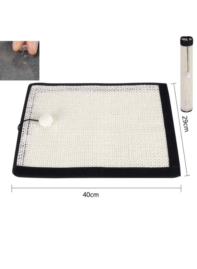 2pcs Cat Scratcher Mat Sofa Protector Natural Sisal Cat Scratching Mat Cat Scratch Couch Cover Heavy Duty Couch Guard Easy Installation Scratch Pad for Grinding Claws Protecting Furniture - Image 3