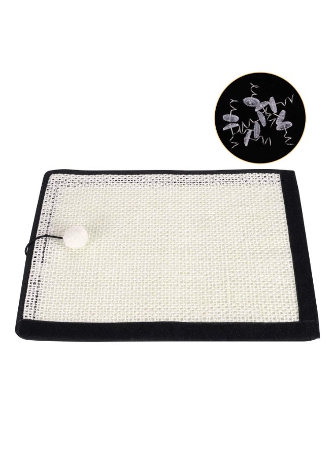 2pcs Cat Scratcher Mat Sofa Protector Natural Sisal Cat Scratching Mat Cat Scratch Couch Cover Heavy Duty Couch Guard Easy Installation Scratch Pad for Grinding Claws Protecting Furniture - Image 5