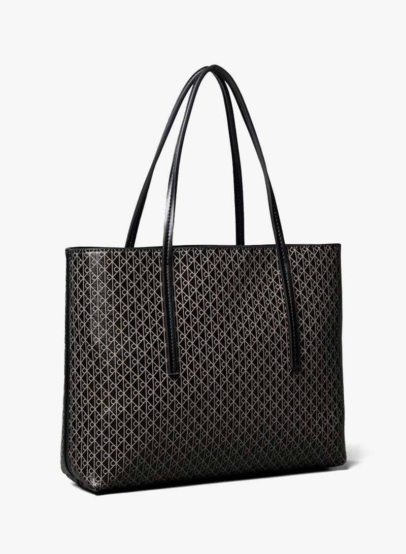 CALVIN KLEIN Coated Emblem Small Tote Bag - Image 2