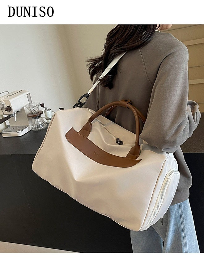 DUNISO Multifunctional Gym Duffle Bag Large Capacity Waterproof Fitness Yoga Bag with Shoe Compartment Dry and Wet Separation Durable Weekender Travel Bag with Shoulder Strap for Traveling Swimming Yoga Hiking Camping - Image 1