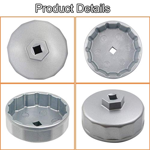 Ibetter Heavy Duty 74mm 14 Flutes Oil Filter Wrench For Volkswagen, Mercedes Benz, VW, Audi, Porsche, Mazda, Sprinter, Select Mobil1, Bosch and Mahle - Image 3