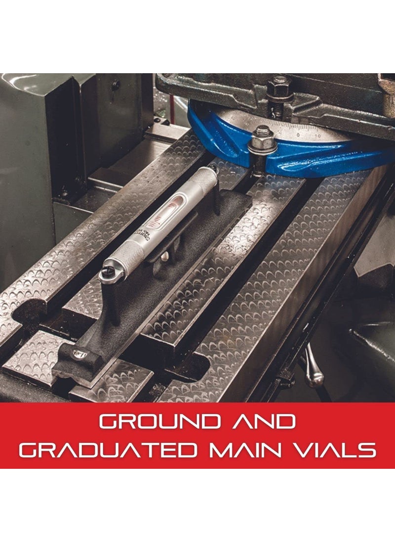 Starrett Starrett Machinists' Level with Ground and Graduated Main Vial - Enhanced Accuracy for Perfect Surface Alignment - 6" Length, 1-3/16" Width, Without Case - 98-6  - Image 5