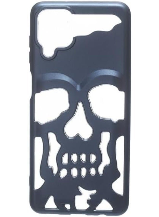 غطاء خلفي سيليكون فاشون كيس لهاتف سامسونج A12 - أزرق - Image 1