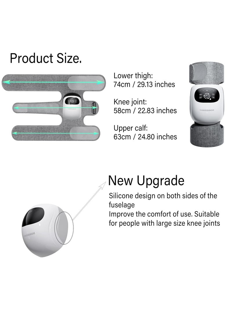 SYOSI Cordless Knee Massager, Infrared Heat and Vibration Knee Pain Relief for Swelling Stiff Joints, Stre tched Ligament and Muscles Injuries Knee and Upper Calf - Image 4