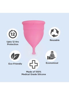 PEESAFE Pee Safe Reusable Menstrual Cup For Women | Large Size With Pouch|Ultra Soft, Odour And Rash Free|100% Medical Grade Silicone |No Leakage | Protection For Up To 8-10 Hours | Us Fda Registered,Pack Of 1  - Image 4