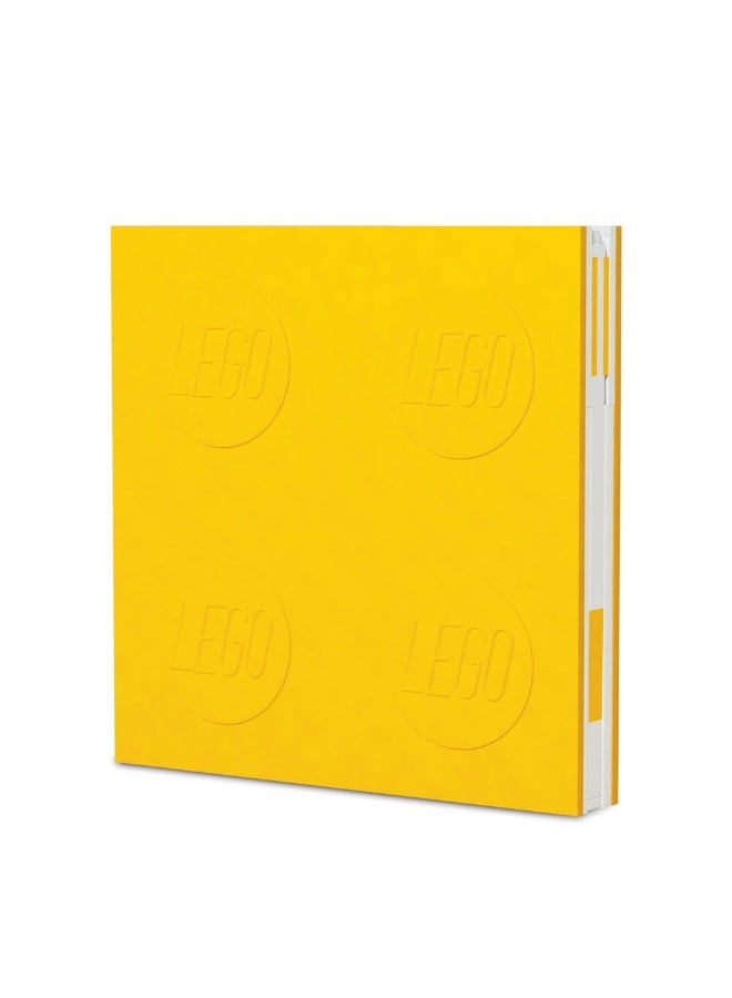 LEGO دفتر ملاحظات LEGO القابل للقفل مع قلم جل (أصفر، 192 صفحة، غلاف صلب) - Image 2