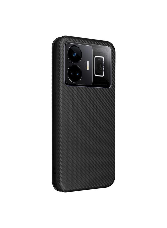 S-TOP Case For Realme GT Neo 5 / Realme GT 3 Carbon Fiber Texture Flip Leather Phone Case - Image 3