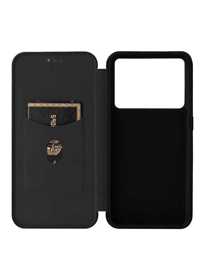 S-TOP Case For Realme GT Neo 5 / Realme GT 3 Carbon Fiber Texture Flip Leather Phone Case - Image 4