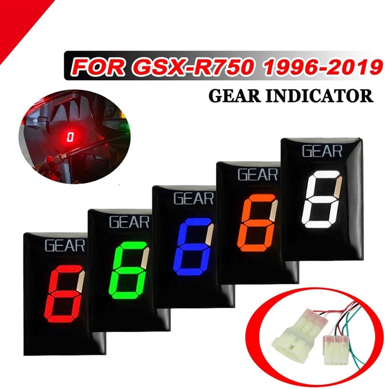 DEMULAX Motorcycle Gear Indicator for Suzuki GSX-R750 - Image 5