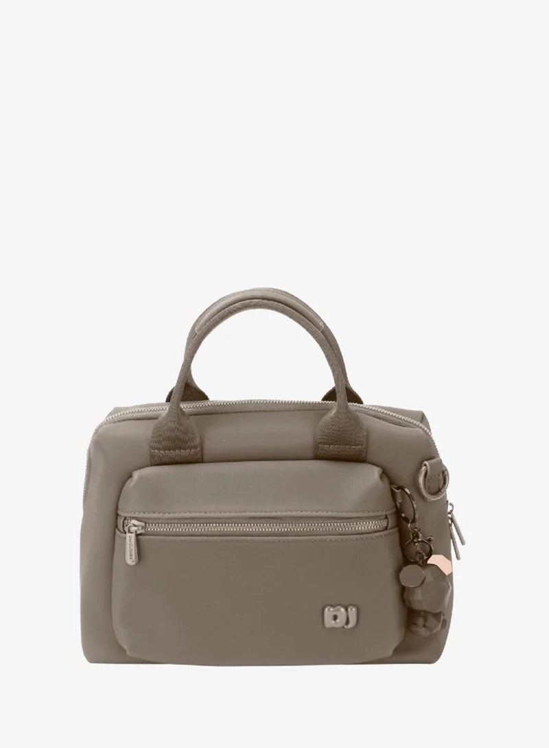 David Jones PU bag with compartment multi pocket bag for work, Gym , school and everyday- Light weight and durable handbag with extra cross body adjustable strap model cm7687