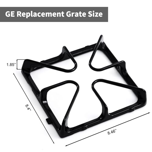 Allstare WB31K10034 Grate Replacement Parts for GE Burner Grate Stove Parts 8.4’’ x 8.46’’ General Electric Gas Range Parts Stove Surface Top Grate Cast Iron Rack 4 Pack - Image 3