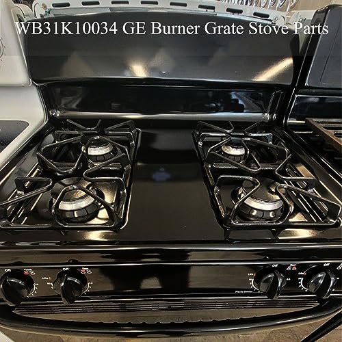 Allstare WB31K10034 Grate Replacement Parts for GE Burner Grate Stove Parts 8.4’’ x 8.46’’ General Electric Gas Range Parts Stove Surface Top Grate Cast Iron Rack 4 Pack - Image 4