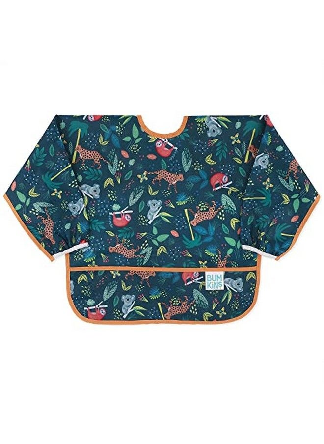 BUMKiNs - Bibs Baby And Toddler Bibs Bibs For Girls And Boys 624 Months Long Sleeve Bib Baby Bibs For Eating Lightweight Waterproof Fabric Sleeved Smock - Image 1