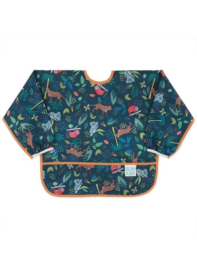 BUMKiNs - Bibs Baby And Toddler Bibs Bibs For Girls And Boys 624 Months Long Sleeve Bib Baby Bibs For Eating Lightweight Waterproof Fabric Sleeved Smock - Image 1